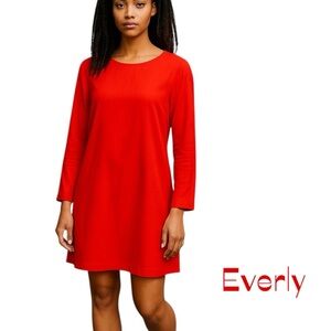 Anthropologie Everly Orange Dress NWOT Size M